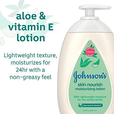 Johnson's Skin Nourish Moisturizing Baby Lotion, 16.9 fl. oz
