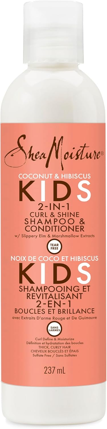 SHEA MOISTURE Coconut & Hibiscus Kids 2 - In - 1 Curl & Shine Shampoo & Conditioner 8Oz - MeStore - Shea Moisture