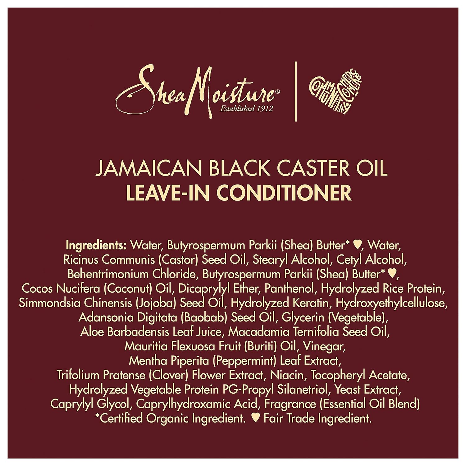 Shea Moisture Jamaican Black Castor Oil Leave - In Conditioner 11 oz - MeStore - Shea Moisture