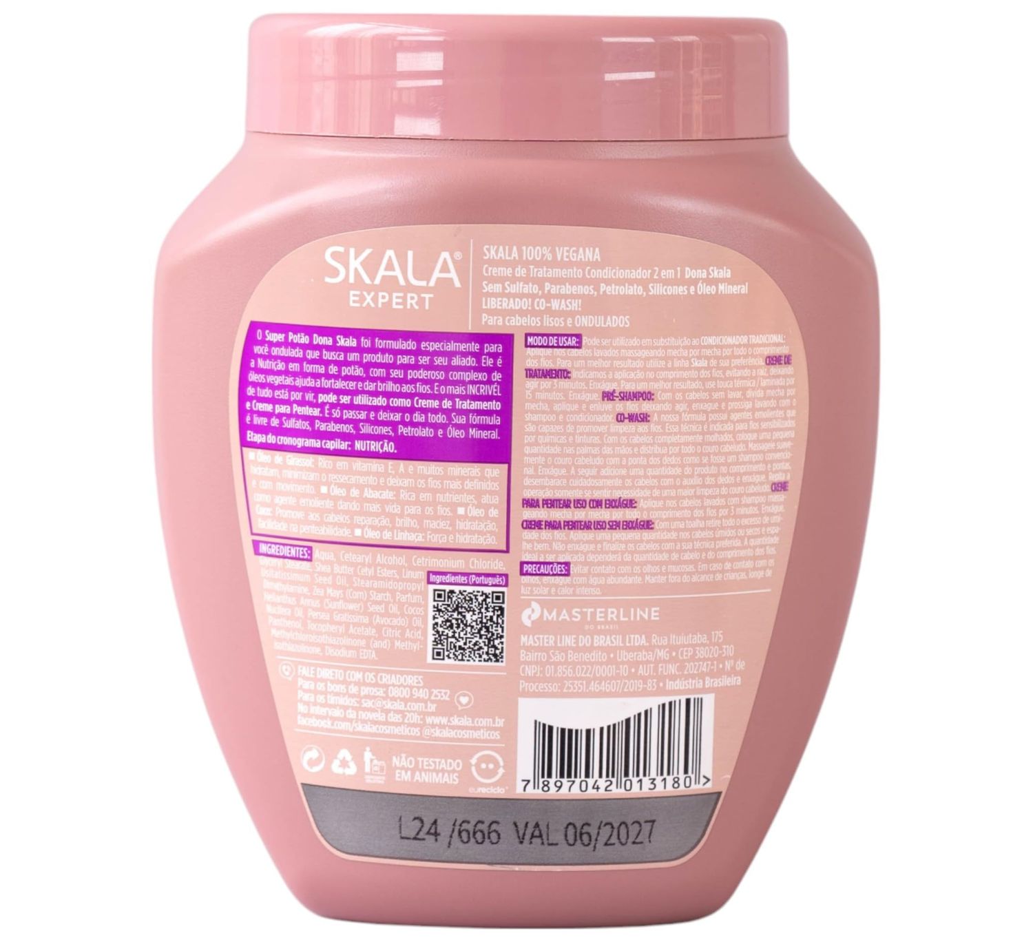 Skala Expert Dona Skala Cream & Conditioner For Hair Vitality And Shine For Straight And Wavy Hair - 1kg - MeStore - SKALA