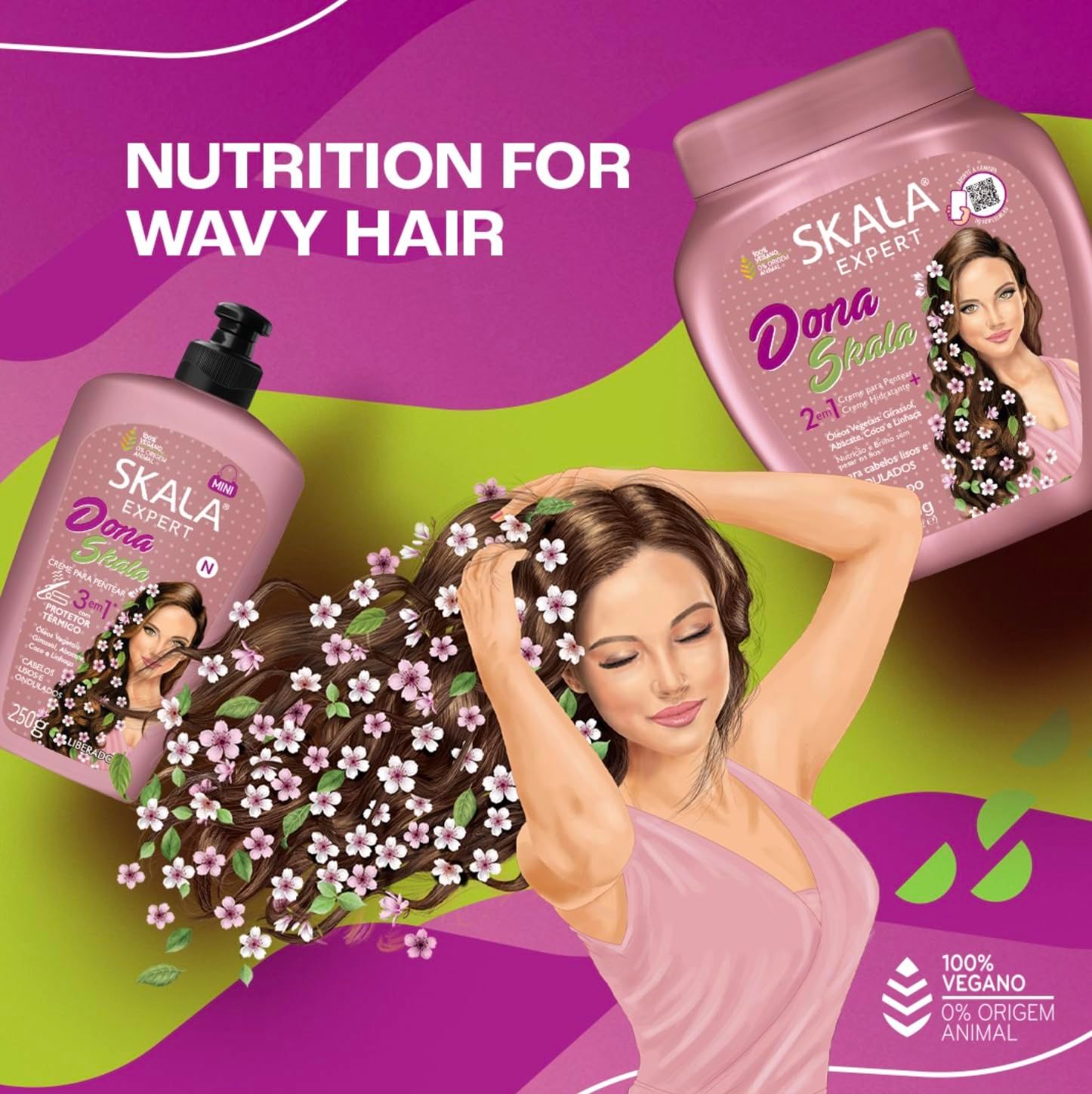 Skala Expert Dona Skala Cream & Conditioner For Hair Vitality And Shine For Straight And Wavy Hair - 1kg - MeStore - SKALA