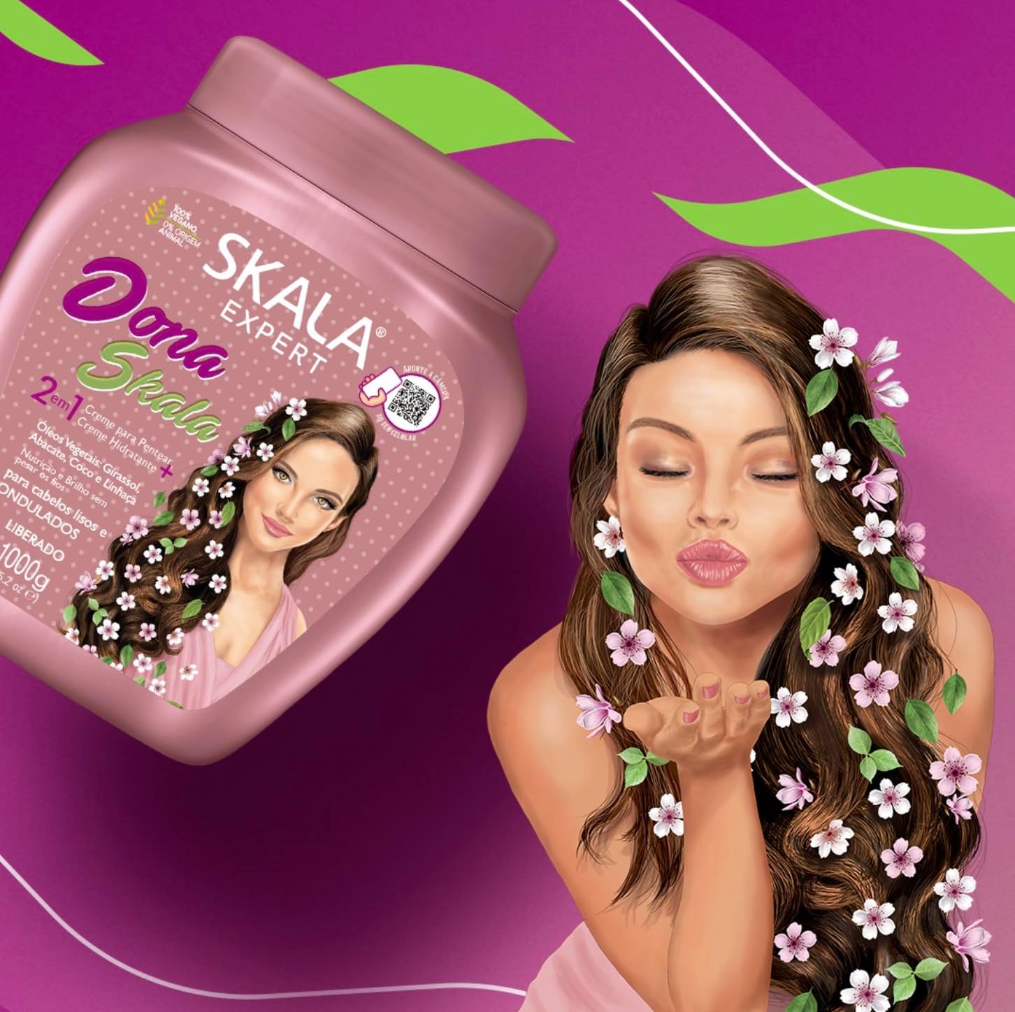 Skala Expert Dona Skala Cream & Conditioner For Hair Vitality And Shine For Straight And Wavy Hair - 1kg - MeStore - SKALA