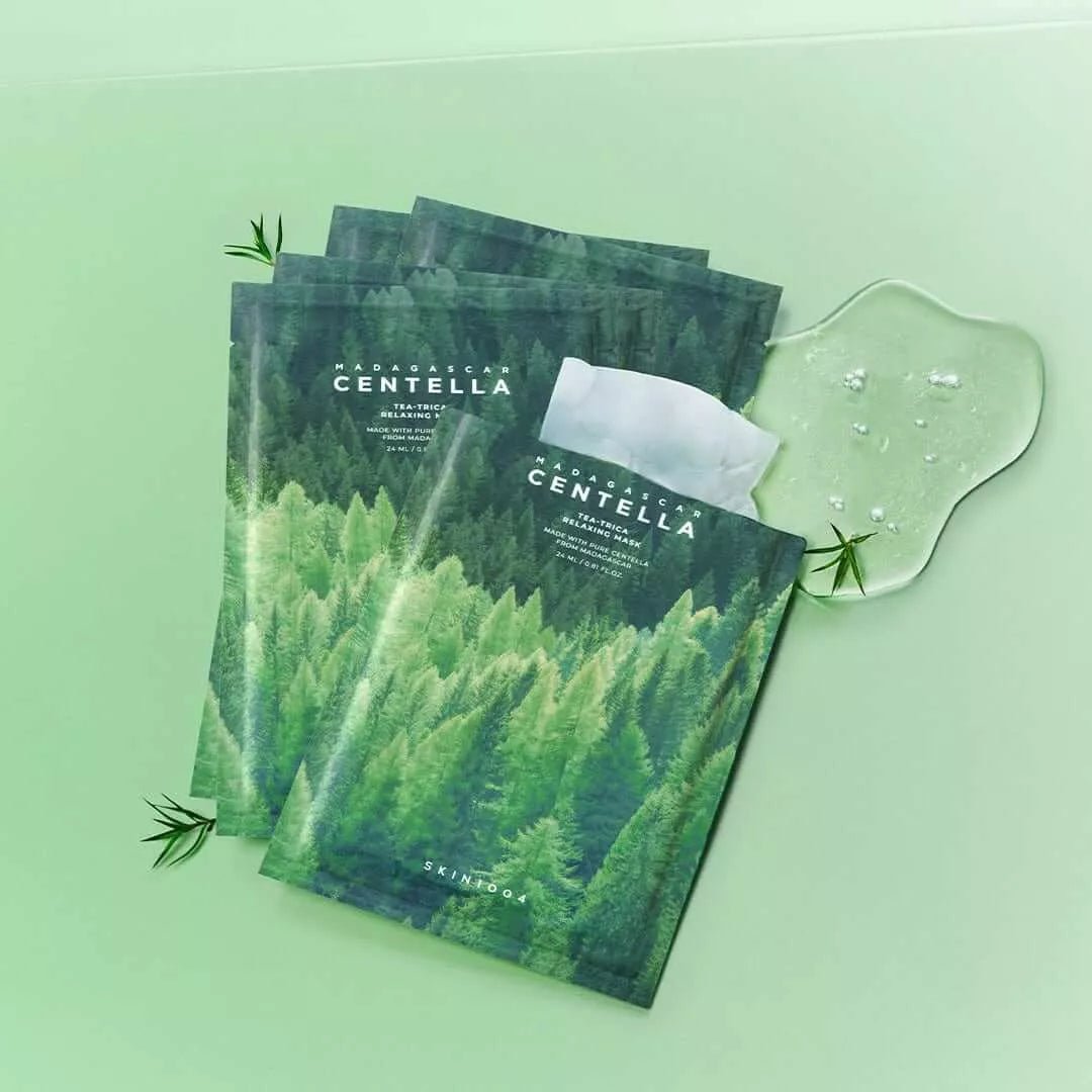 SKIN1004 - Madagascar Centella Tea - Trica Relaxing Mask 24ml x 5ea - MeStore - SKIN1004