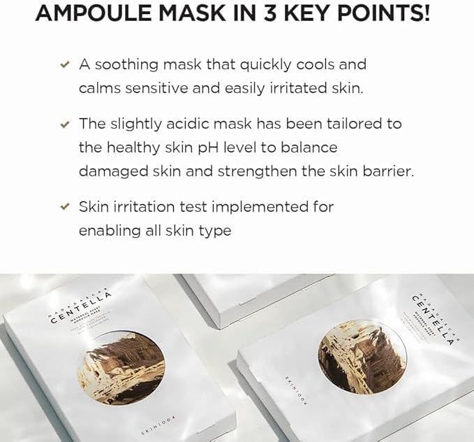 SKIN1004 - Madagascar Centella Watergel Sheet Ampoule Mask 25ml x 5EA - MeStore - SKIN1004