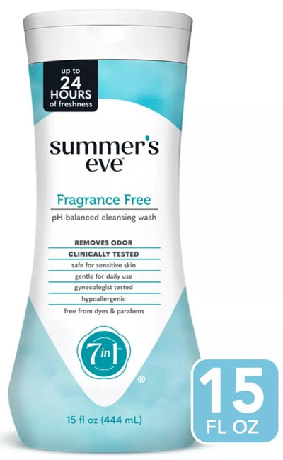 Summer's Eve Cleansing Wash, Fragrance Free, 15 Fl Oz - MeStore - Summer's Eve
