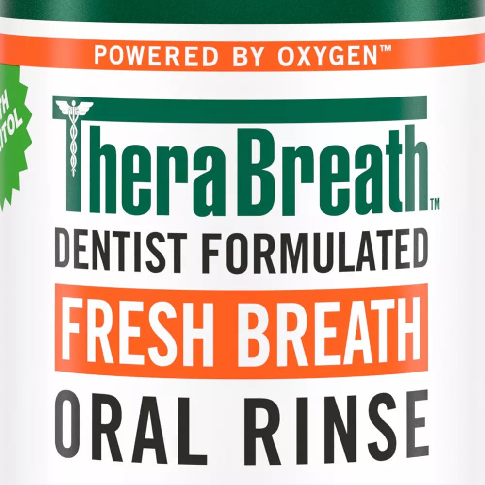 TheraBreath Fresh Breath Oral Rinse Rainforest Mint 16oz - MeStore - TheraBreath