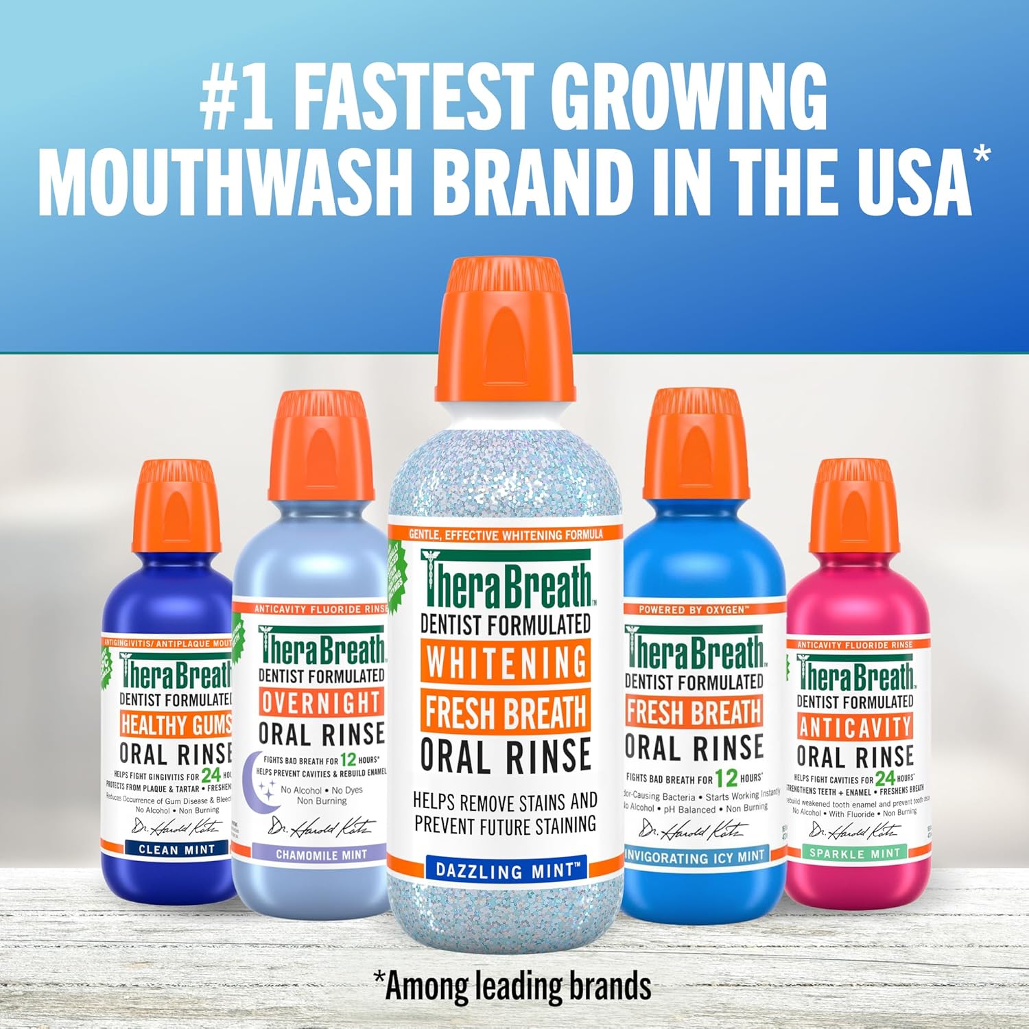 TheraBreath Whitening Oral Rinse Dazzling 3oz - MeStore - TheraBreath