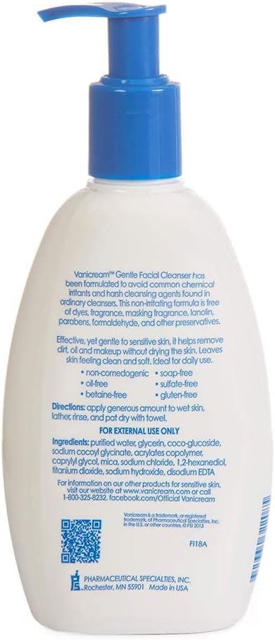 Vanicream Gentle Facial Cleanser 8oz Bottle - MeStore - VANICREAM