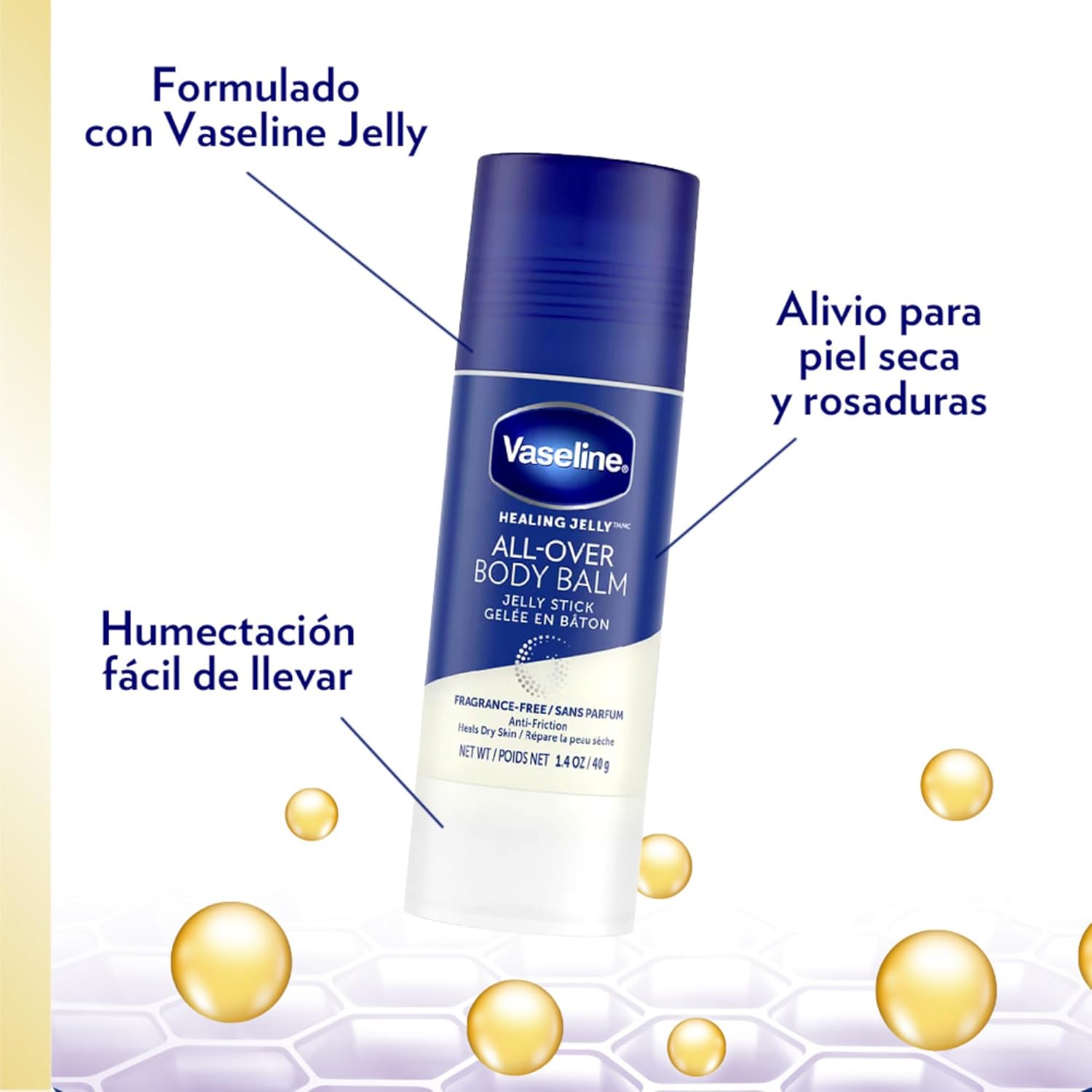 Vaseline All-Over Body Balm Stick Unscented - 1.4 Oz - MeStore - Vaseline