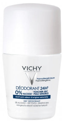 Vichy Deodorant 50ml 24h 0% Alcohol Roll-on