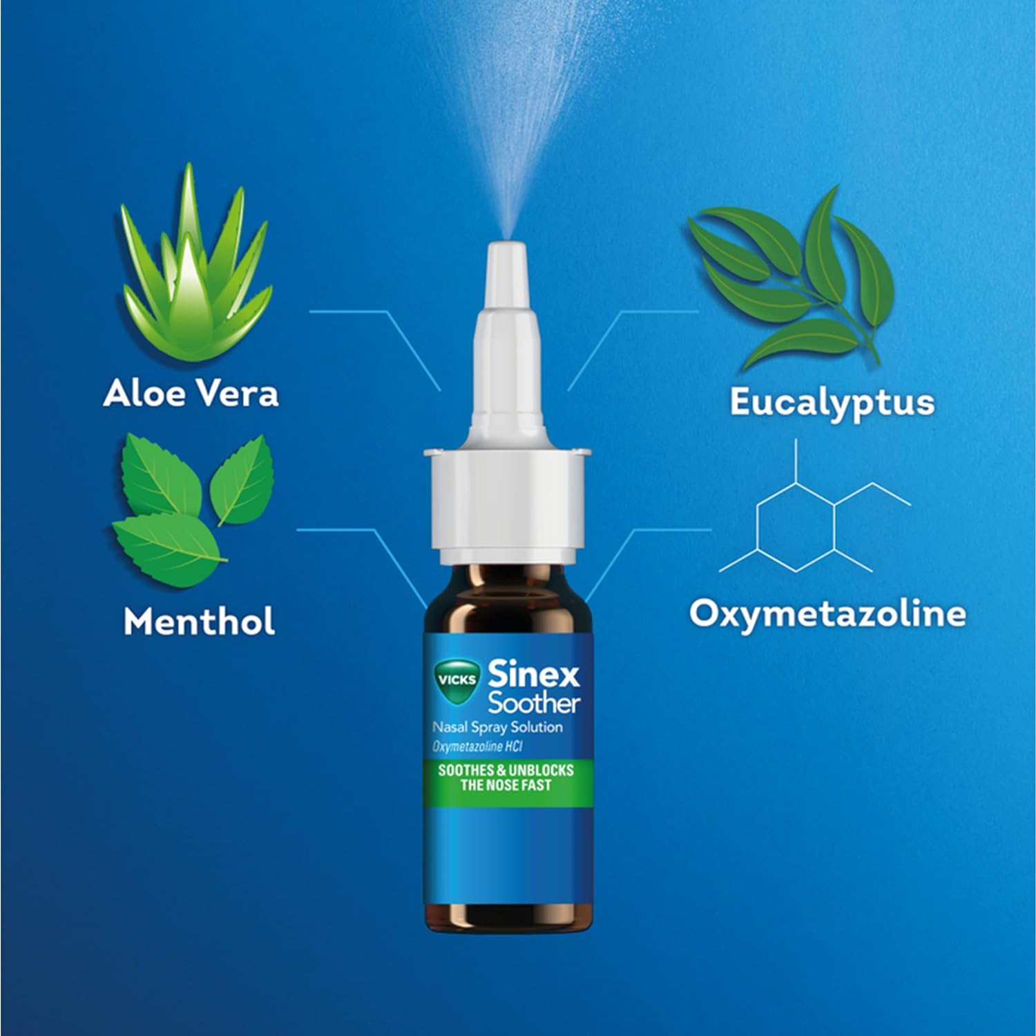 Vicks Sinex Soother Nasal Spray 15Ml - MeStore - Vicks