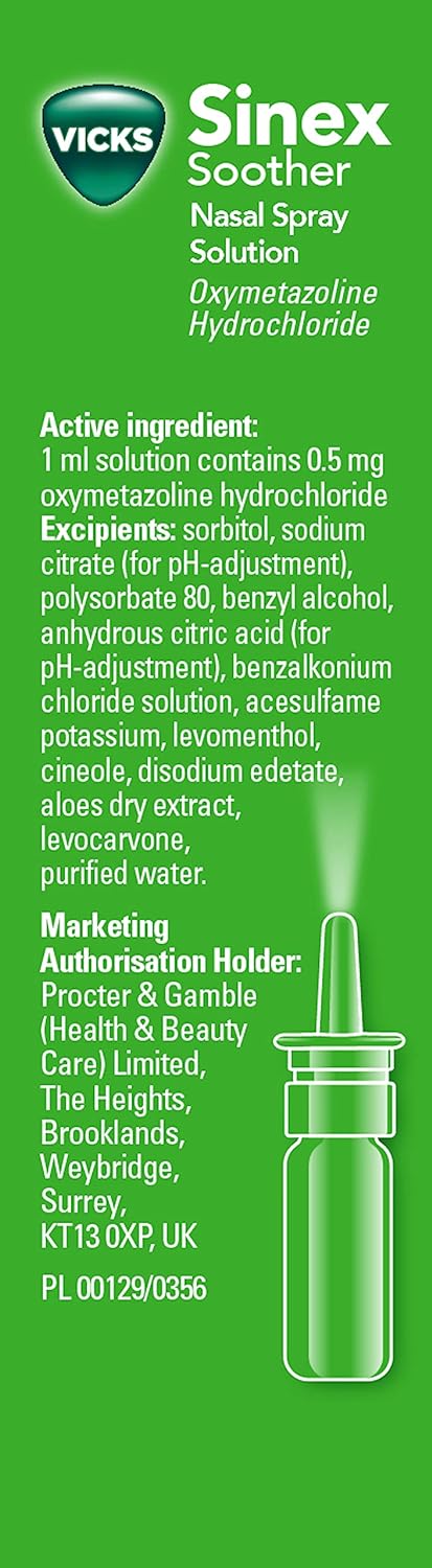 Vicks Sinex Soother Nasal Spray 15Ml - MeStore - Vicks