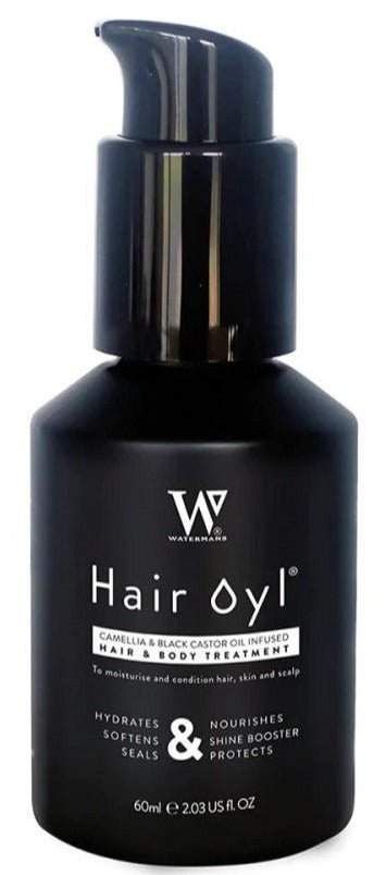 Watermans Camellia & black castor infused hair & body oil - MeStore - Waterman