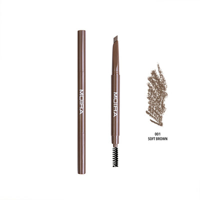 Moira Dual Brow Pencil (4 Colors) 001 Soft Brown - MeStore