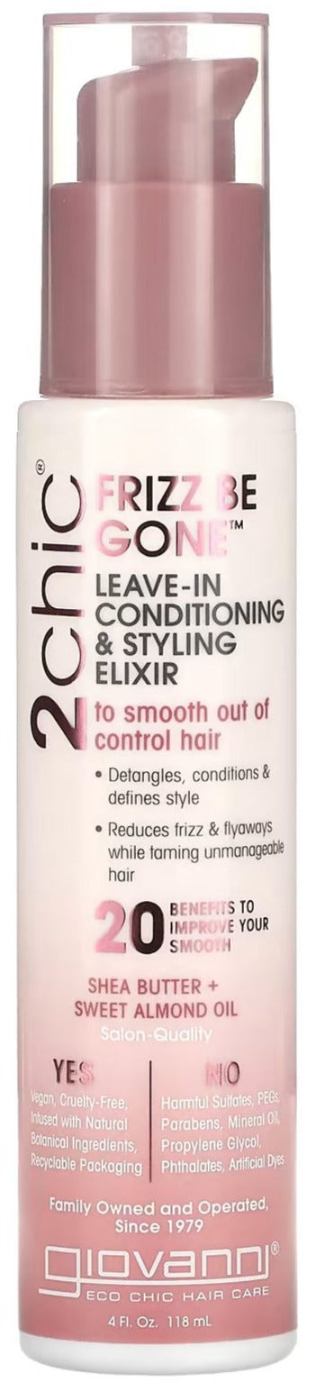 Giov 2chic Frizz Be Gone Leave-in Cond & Elixir 4oz - MeStore