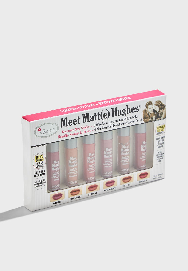 Thebalm Meet Matte Hughes Set Of 6 Mini Lipsticks Limited Edition - Vol2 - MeStore