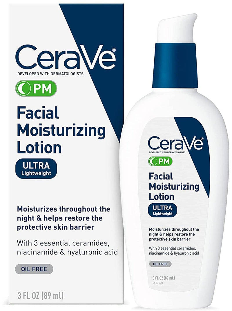 Cerave Pm Facial Moisturizing Lotion, 3 Fl Oz (89 Ml) - MeStore