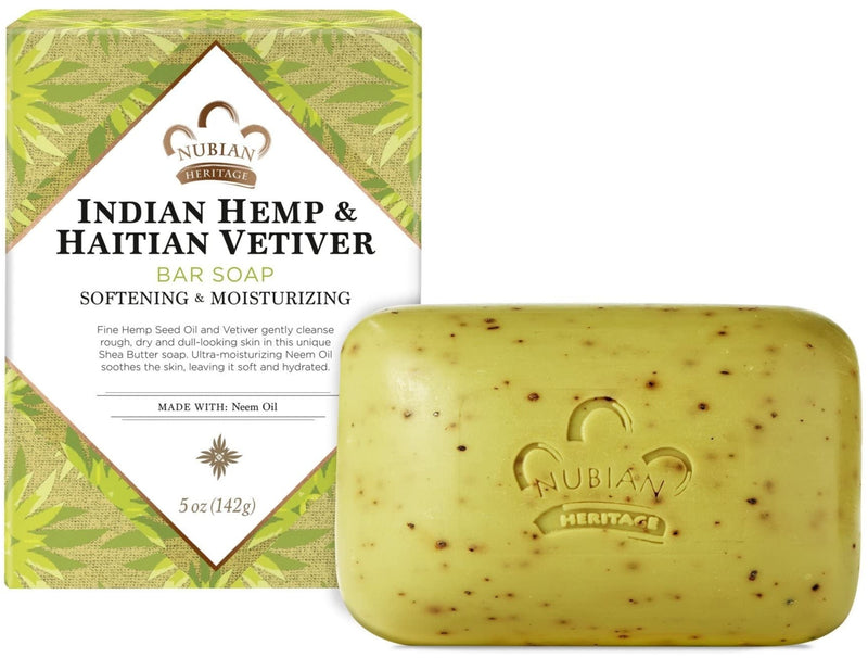 Nubian Soap Bar Indian Hmp Vetiver 5 Oz - MeStore