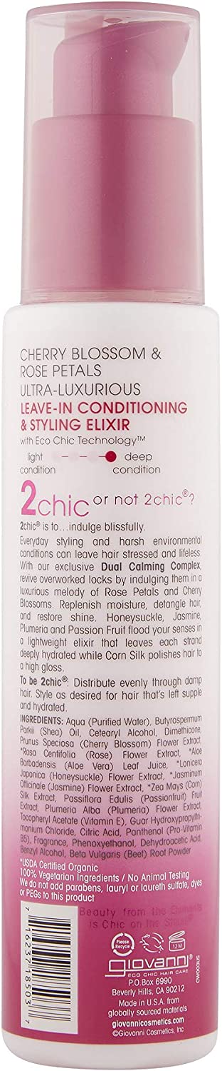 Giovanni 2chic Ultra-luxurious Leave-in Conditioner. & Styl. Elixir 118ml - MeStore