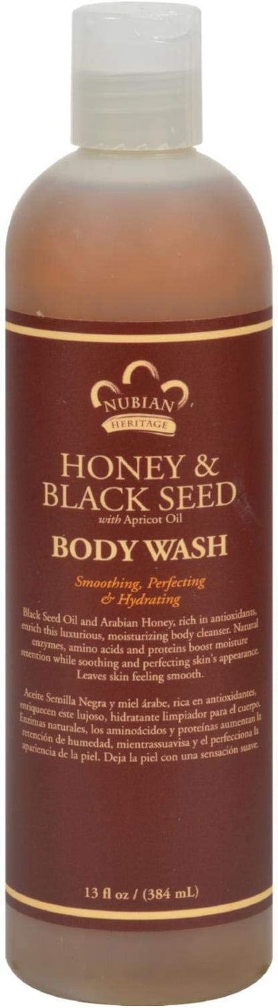 Nubian Bdy Wash Honey & Blkseed-13 Fz - MeStore
