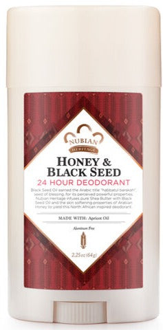 Nubian Deodorant Honey & Black Seed 2.25 Oz - MeStore