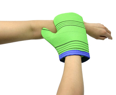 Korea Loaf Bath towel gloves - green