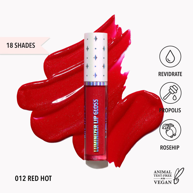 LLG012- Luminizer Lip Gloss (012, Red Hot) - MeStore