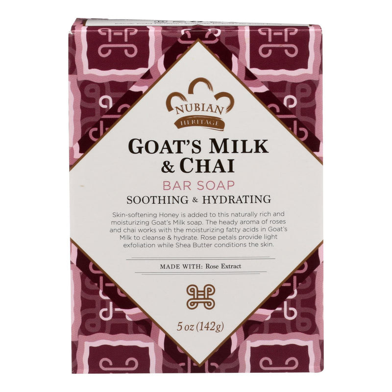 Nubian Soap Bar Goats Mlk Chai 5 Oz - MeStore