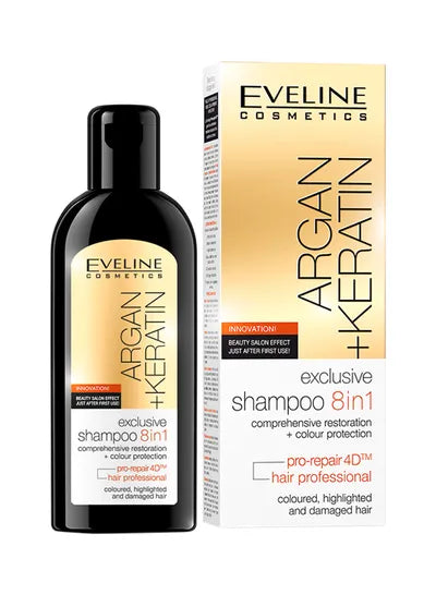 Evelin Argan + Keratin Exclusive Shampoo 8 In 1 150 Ml - MeStore