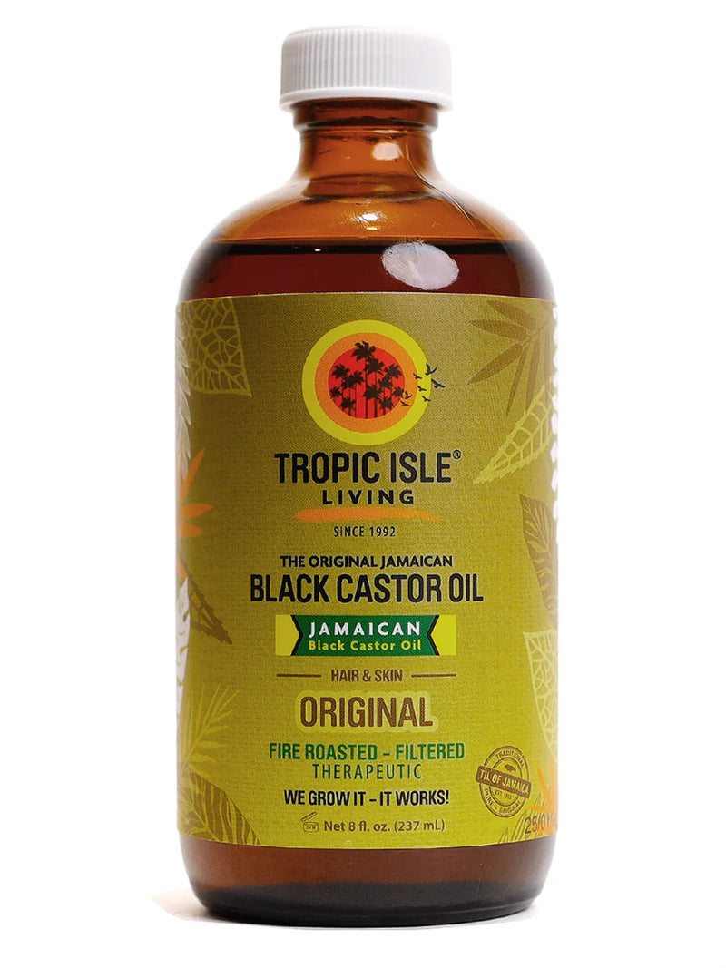 Tropic Isle Living Jamaican Black Castor Oil 8 Oz