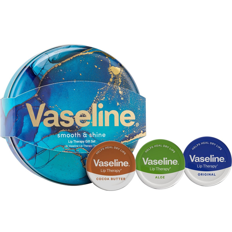 Vaseline Original Lip Therapy Set 4pc 3x20g Lip Therapy & Tin - MeStore