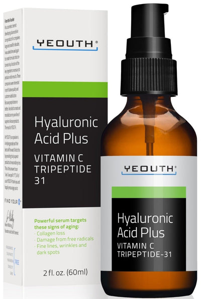 Yeouth Hyaluronic Acid Plus With Vitamin C,tripeptide 31, 2oz - MeStore