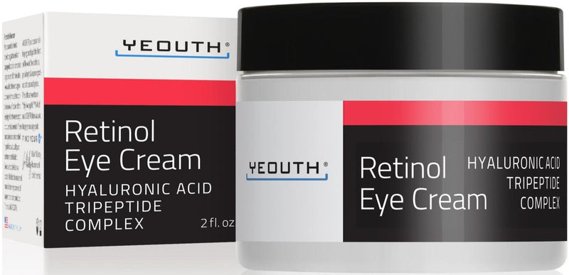 Yeouth 2.5% Retinol Eye Cream With Hyaluronicacid, Caffeine, Green Tea, 2oz - MeStore