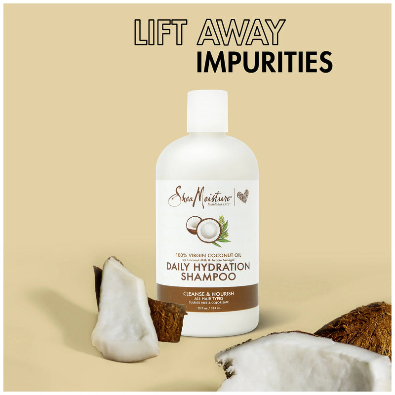 Shea Moisture - Virgin Coconut Oil Daily Hydration Shampoo ( 13 oz / 384 ml) - MeStore
