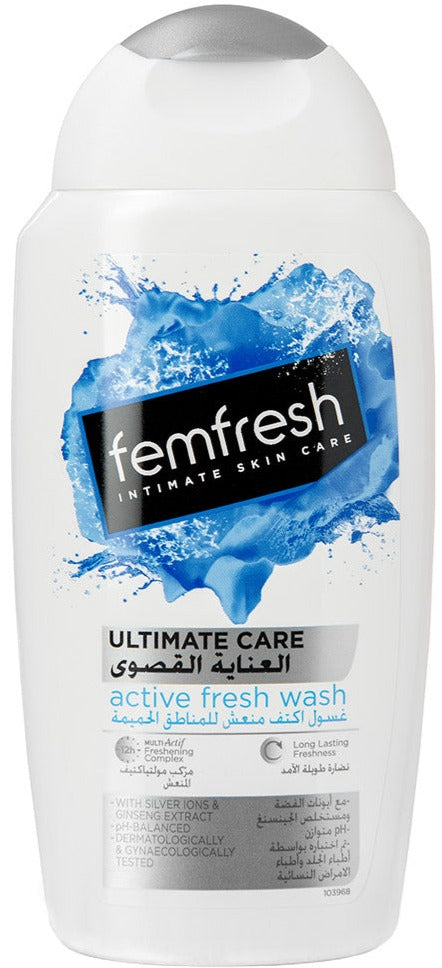 Femfresh Ultimate Care Active Wash 250ml - MeStore