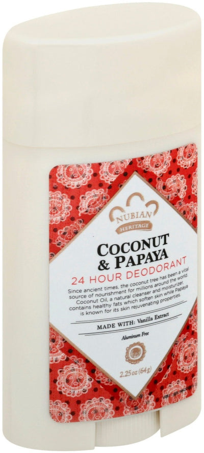 Nubian Deodorant Coconut & Papaya 2.25 Oz - MeStore