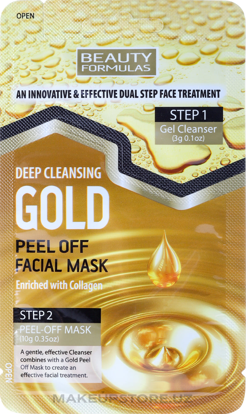 Beauty Formulas Gold Dual Step Facial Peel Off Mask 3g + 10g - MeStore