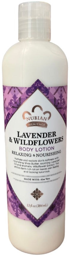 Nubian Lotion Lavender & Wild Flowers 13 Fz