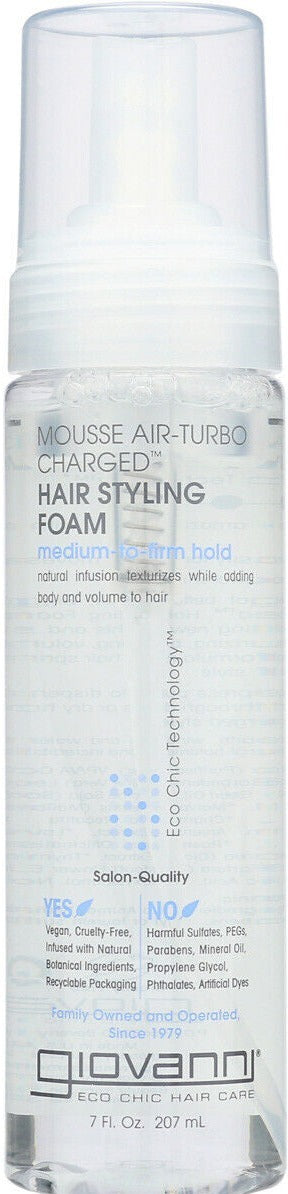 Giovanni Natural Mousse Hair Styling Foam 8.5oz