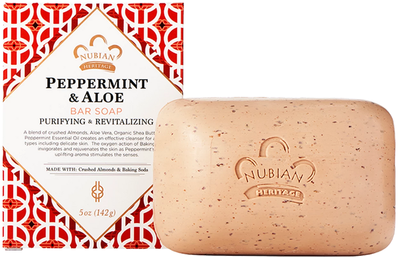 Nubian Soap Peppermint & Aloe Bar Soap - MeStore